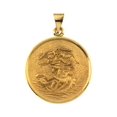thumbnail image 1 of 18K Yellow 24.5mm St. Michael Medal, 1 of 1