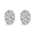 thumbnail image 1 of 18K Yellow Gold 1ct. TDW Flower Diamond Stud Earrings (H-I,I1-I2), 1 of 7