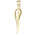 thumbnail image 1 of 18K Yellow Gold 3D Cornicello / Italian Horn Pendant - 40 mm, 1 of 3