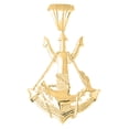 thumbnail image 1 of 18K Yellow Gold Anchor With Shark Pendant - 57 mm, 1 of 3