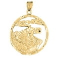 thumbnail image 1 of 18K Yellow Gold Chinese Zodiacs - Rabbit Pendant - 40 mm, 1 of 3