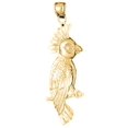 thumbnail image 1 of 18K Yellow Gold Cockatiel Bird Pendant - 56 mm, 1 of 3