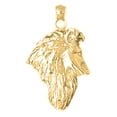 thumbnail image 1 of 18K Yellow Gold Collie Dog Pendant - 30 mm, 1 of 2