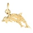thumbnail image 1 of 18K Yellow Gold Dolphin Pendant - 13 mm, 1 of 2