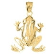 thumbnail image 1 of 18K Yellow Gold Frog Pendant - 38 mm, 1 of 3
