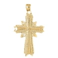 thumbnail image 1 of 18K Yellow Gold Glory Cross Pendant - 42 mm, 1 of 3