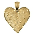 thumbnail image 1 of 18K Yellow Gold Heart Pendant - 44 mm, 1 of 3