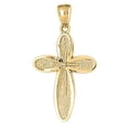 thumbnail image 1 of 18K Yellow Gold Latin Cross Pendant - 43 mm, 1 of 3