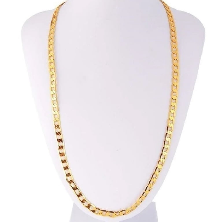 14K 16mm 24nch Sold Gold Mam Cuban Lnk Chan Necklace, Authentc 14K 16mm 24nch Sold Gold Mam Cuban Lnk Chan Necklace, Authentc