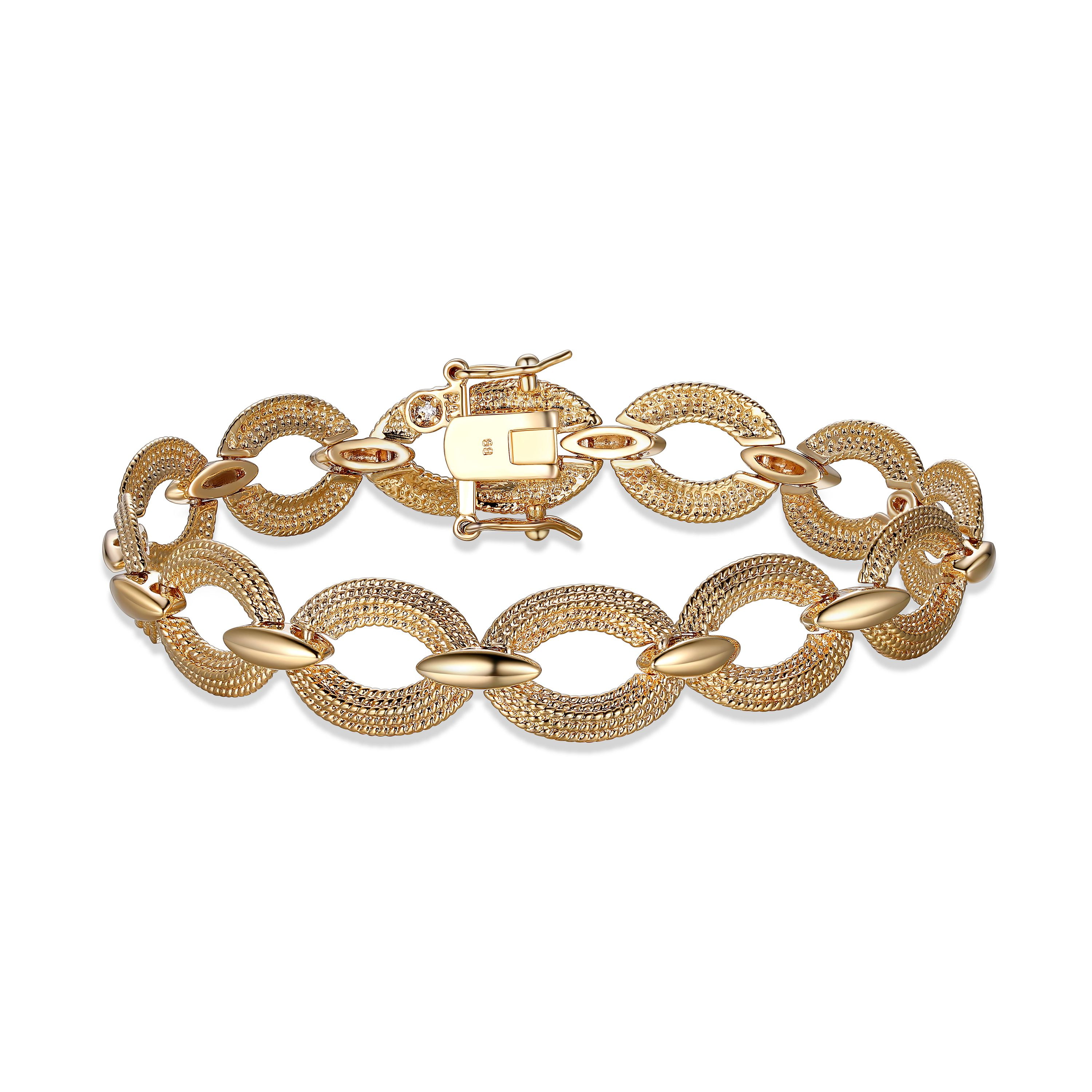 18K gold trendy simple irregular shape design bracelet - DS LUXURY