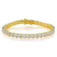 thumbnail image 1 of 18K Yellow Gold Plated Cubic Zirconia Classic Graduation Tennis Bracelet Simulated Diamonds with for Women Men Girls, 1 of 9