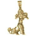 thumbnail image 1 of 18K Yellow Gold Poodle Dog Pendant - 31 mm, 1 of 3