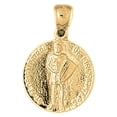 thumbnail image 1 of 18K Yellow Gold Saint Florian Pendant - 26 mm, 1 of 3