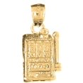 thumbnail image 1 of 18K Yellow Gold Slot Machine Pendant - 21 mm, 1 of 3