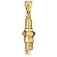 thumbnail image 1 of 18K Yellow Gold Spark Plug Pendant - 36 mm, 1 of 3