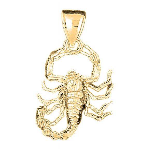 18K Yellow Gold Zodiac - Scorpio Pendant - 45 mm