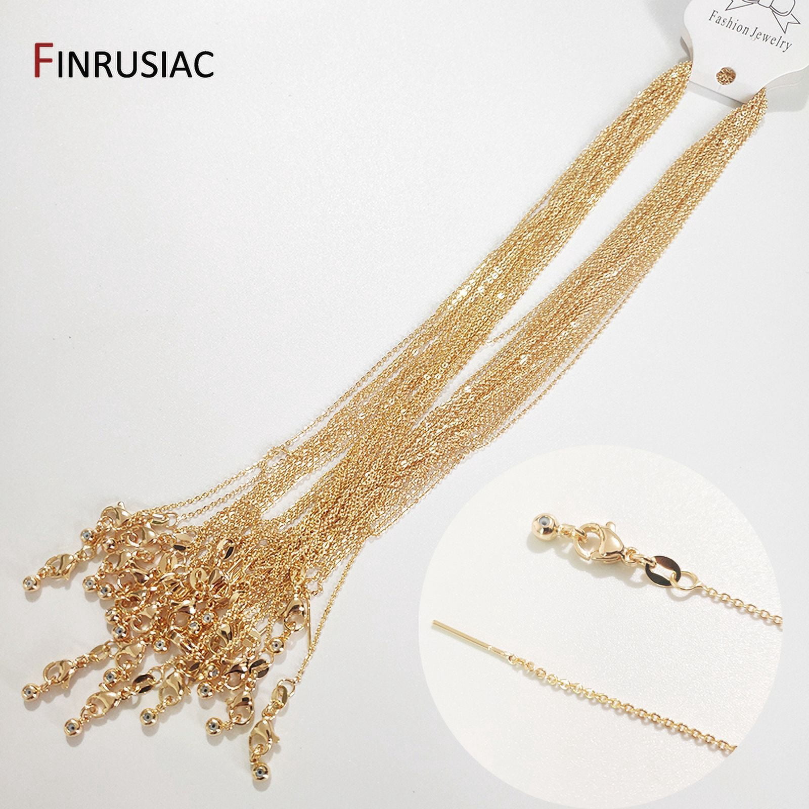 18K gold plated 1.4mm thickness 50cm length Real Gold Plated metal Thin