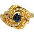 thumbnail image 1 of 18KT 1.75CT FINE GEM SAPPHIRE DIAMOND COCKTAIL RING, 1 of 9