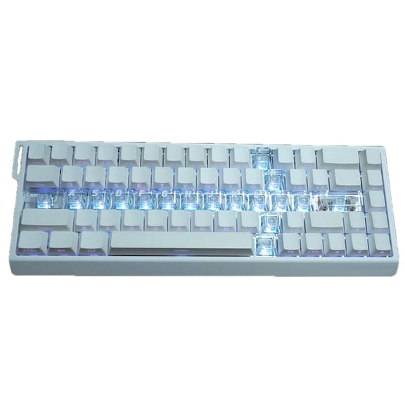 18Key Set Transparents Crystal Jelly Swords Design Keycaps Original Height for Easy Installation on Various Keyboard