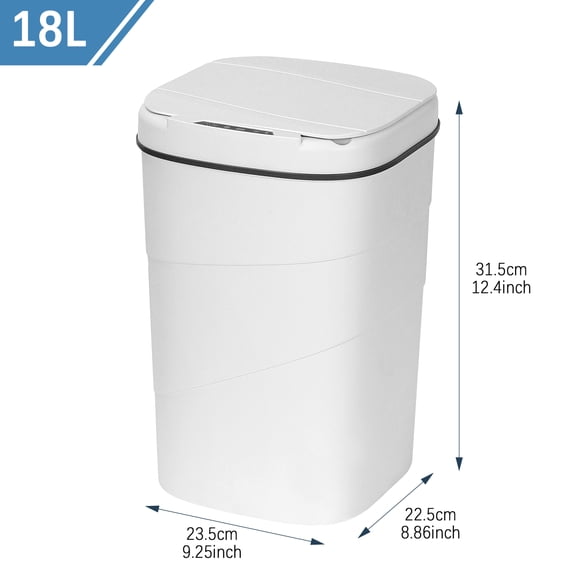 18L Sensor-Activated Trash Bin (battery-powered,not include)