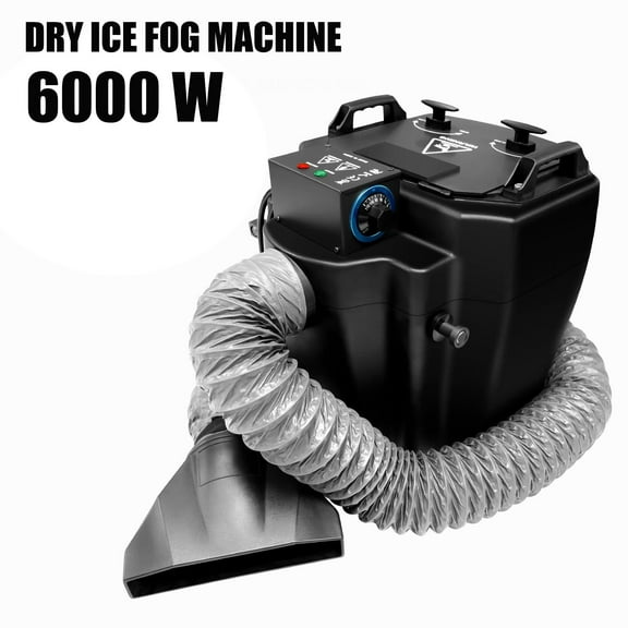 18L Water Tank Dry Ice Blasting Machine, 6000W Cold Sparkler Machine, Low Lying Fog Machine For Theater Stage Weddings