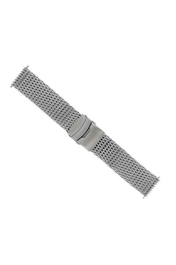 18MM-20MM,22MM,24MM SHARK MESH 4MM THICK S/ST WATCH BAND BRACELET FOR BREITLING