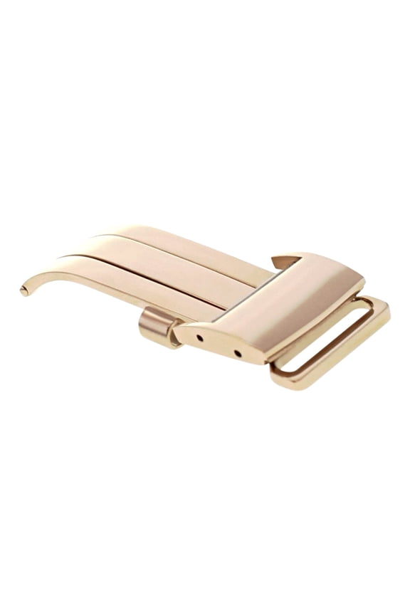 18MM DEPLOYMENT BAND BUCKLE CLASP FOR BREITLING PILOT LEATHER BAND STRAP ROSE