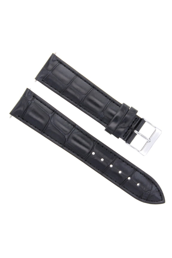18MM LEATHER WATCH BAND STRAP FOR CITIZEN ECO DRIVE BM8180-03E WATCH BLACK