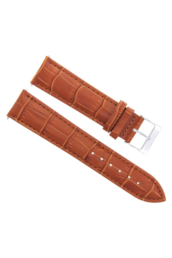 18MM LEATHER WATCH STRAP BAND FOR MENS JAEGER LECOULTRE WATCH BRACELET TAN COLOR