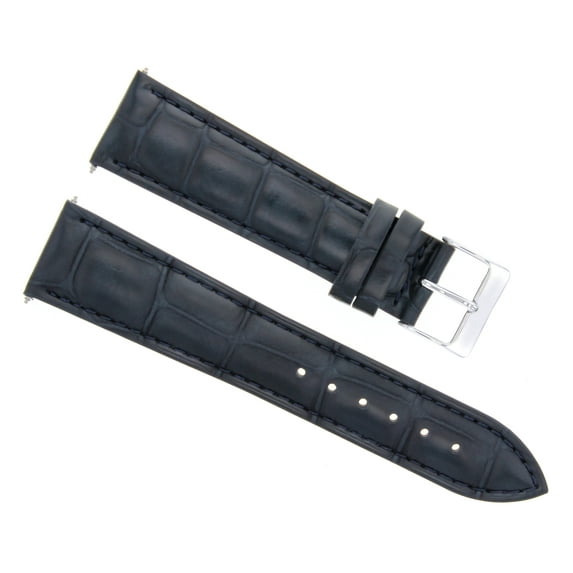 18MM NEW LEATHER WATCH STRAP BAND FOR MENS ORIS WATCH DARK BLUE