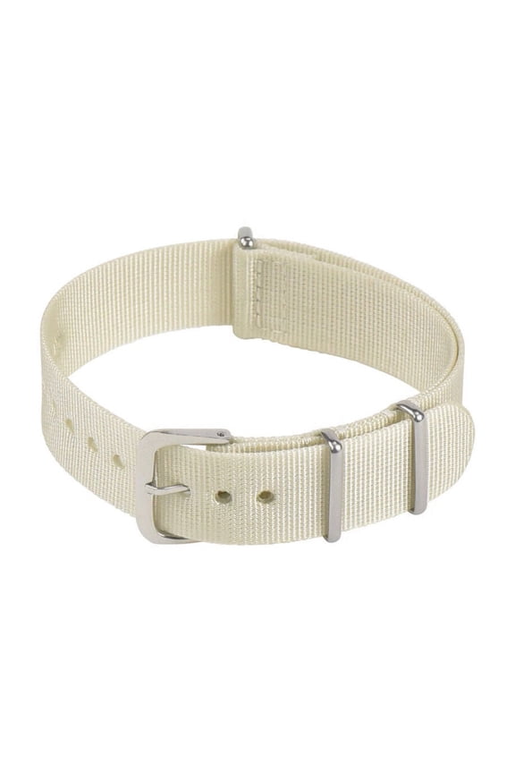 18MM NYLON WATCH BAND STRAP BEIGE