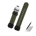 thumbnail image 1 of 18MM Nylon Watch Strap Fit For Casio AE1200wh 1300 SGW-300H 400 500 F91W F84 AEQ-110W Men's Canvas Nylon Raised Mouth Watch Band, 1 of 4