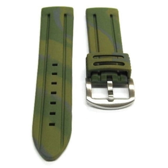 18MM RUBBER MILITARY DIVER STRAP BAND FOR OMEGA SEAMASTER PLANET OCEAN GREEN