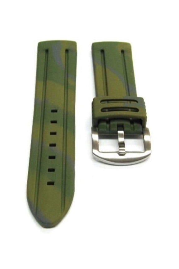 18MM RUBBER MILITARY DIVER STRAP BAND FOR OMEGA SEAMASTER PLANET OCEAN GREEN