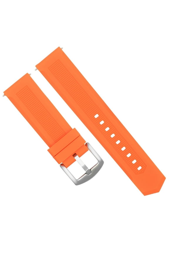 18MM RUBBER WATCH STRAP BAND FOR BREITLING PILOT COLT SUPEROCEAN AVENGER ORANGE