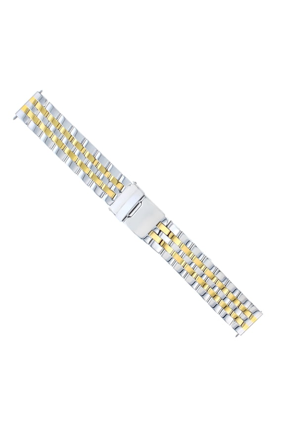 18MM WATCH BAND FOR BREITLING PILOT CROSSWIND COLT BENTLEY NAVITIMER TWO TONE