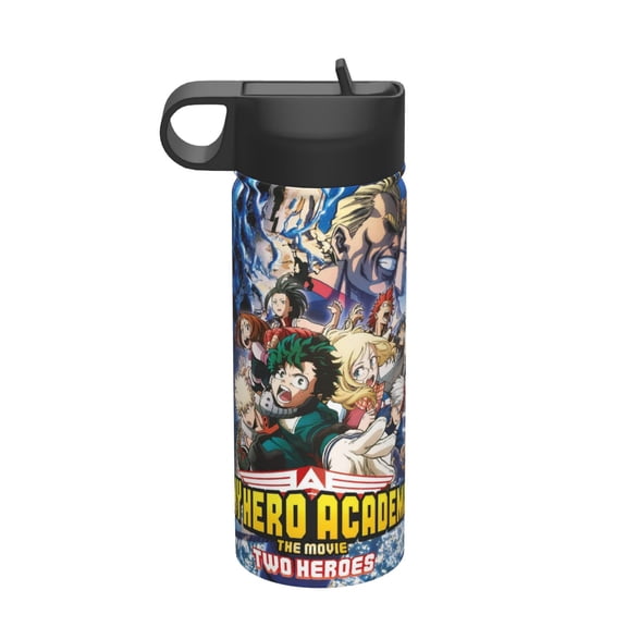 18OZ Sports Insulated Kettle Drinking Cup My Hero Academia Water Bottle Stainless Steel Kettle Portable Cup For Gym Outdoor Sports
