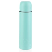 Ozark Trail 18 oz Vacuum Insulated Stainless Steel Thermal Water Bottle with Cup, Turquoise