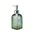 thumbnail image 1 of 18Oz Green Glass Soap Dispenser for Kitchen & Bathroom, Refillable Kitchen soap Dispenser with Vertical Stripe, Bathroom Soap Dispenser for Dispense Hand soap& Dish Soap., 1 of 6
