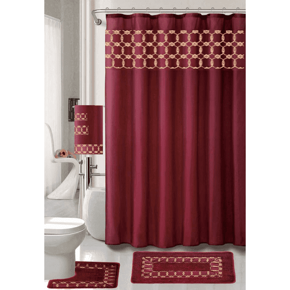 18PC EMBROIDERY CHARLTON BURGUNDY