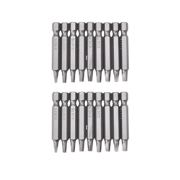 18PC Square Hex Wrench Drill Bits Set Screwdriver Bit Set,1.97inch Long Quick Release Shanks Magnetic Square Drive