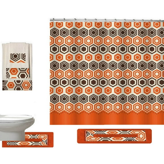 18PC banded BATH SET GALAXY BEIGE