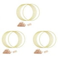 thumbnail image 1 of 18PCS 12 Inch Metal Floral Hoop Centerpiece for Table, Gold Wreath Ring with 18 PCS Wood Holder Stands, Hoop Rings, 1 of 8