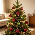 thumbnail image 1 of 18PCS 6CM Christmas Ornaments Set Shatterproof Christmas Tree Hanging Balls Pendants Decorative for Home Holiday Christmas Decoration Indoor, 1 of 6