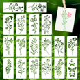 thumbnail image 1 of 18PCS Border Stencil Plastic Templates for Painting Reusable Floral Vines Patterns Wood Furniture Wall Canvas DIY Crafts Art,H-18PCS, 1 of 6