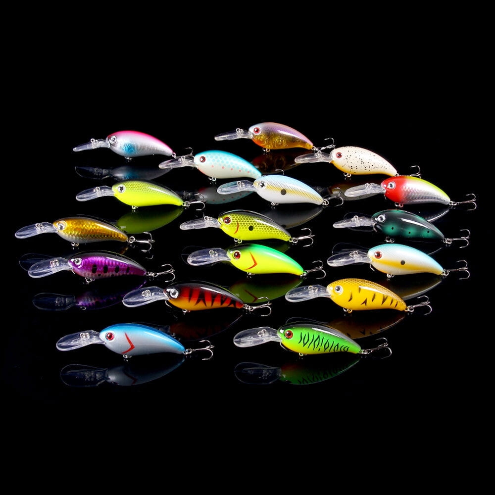 18PCS Lot Crankbaits 10cm/14g Minnow Fishing Lure Hooks Tackle Hard Bait