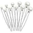 thumbnail image 1 of 18PCS Pearl Hair Pins for Wedding Bridal Hair Pins Single Pearl Bobby Pins for Styling U Pearl Shaped Hair Pins for Bride Girls, 1 of 6