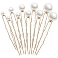 thumbnail image 1 of 18PCS Pearl Hair Pins for Wedding Bridal Hair Pins Single Pearl Bobby Pins for Styling U Pearl Shaped Hair Pins for Bride Girls, 1 of 6