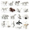 thumbnail image 1 of 18PCS Polar Arctic Animal Toy Figurines Set Arctic Rabbit Arctic Husky and Igloo Simulation Animal Model Gift for Kids, 1 of 8