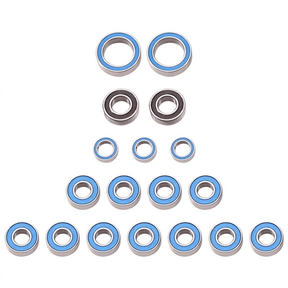 18PCS Rubber Sealed Ball Bearing Kit for CC-01 CC01 1/10 RC Car Upgrades Parts Accessories